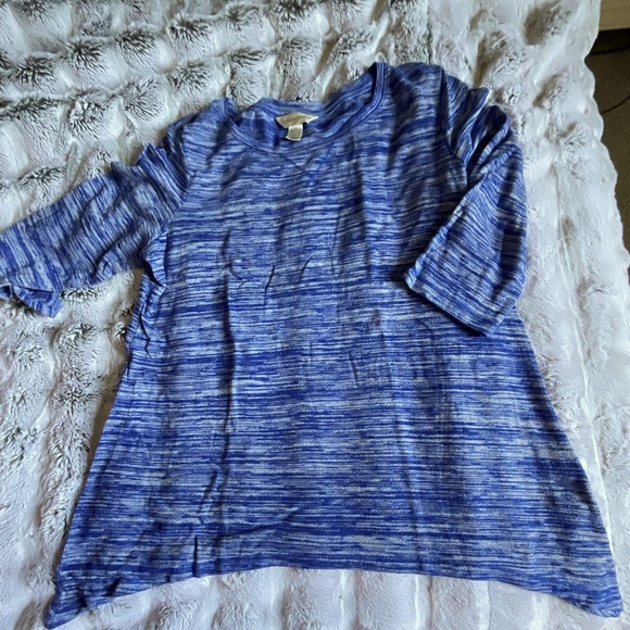 Christopher & Banks Tops - Christopher & Banks Blue Top Size L